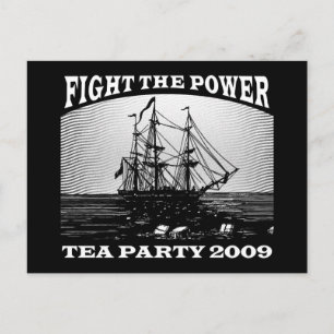 Postal Nuevo Fiesta de té estadounidense 2009