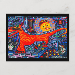 Postal Nuevo gatos de perro malvado del tigre de Tasmania