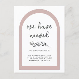 Postal Nuevo guión moderno de dirección con sencillo botá