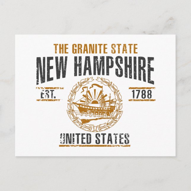 Postal Nuevo Hampshire (Anverso)