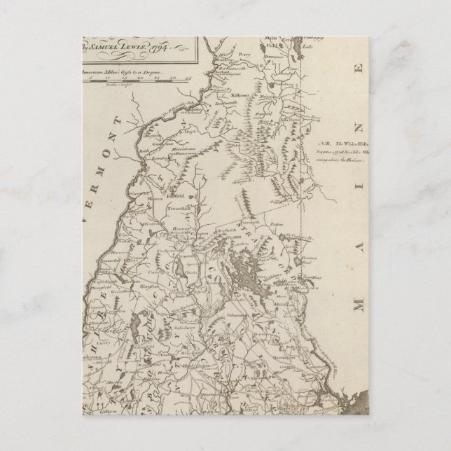 Postal Nuevo Hampshire 4 (Anverso)