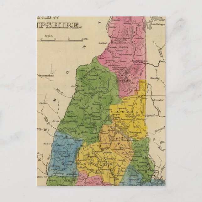 Postal Nuevo Hampshire 6 (Anverso)