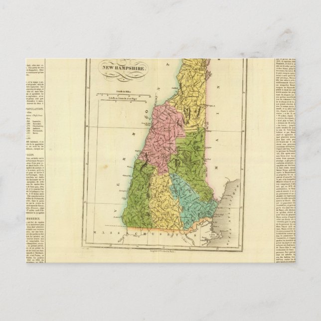 Postal Nuevo Hampshire EE. UU. (Anverso)