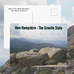 Postal Nuevo Hampshire Granite State Montañas Blancas