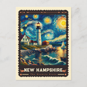 Postal Nuevo Hampshire   Inspirado en Vincent Van Gogh