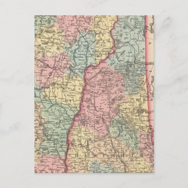 Postal Nuevo Hampshire y Vermont 3 (Anverso)