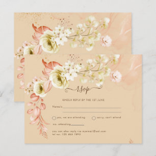 Postal ¡NUEVO! Hermosas flores de olivo coral mezcladas p