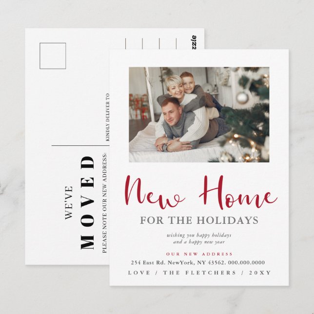 Postal Nuevo hogar de escritura moderna para el movimient (Anverso / Reverso)