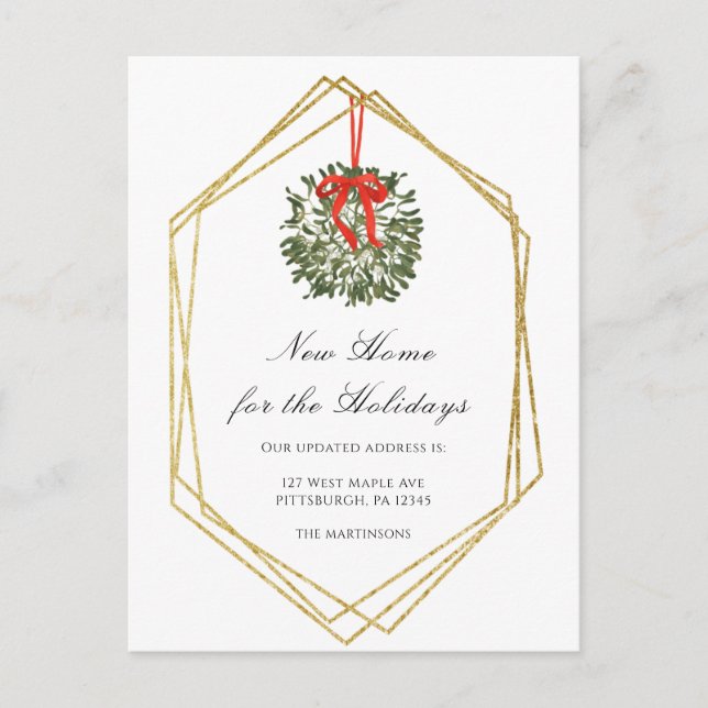 Postal Nuevo hogar para los Navidades de vacaciones Cambi (Anverso)