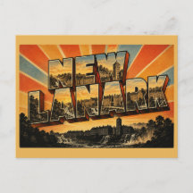 Nuevo Lanark Escocia Arte de Viaje Vintage