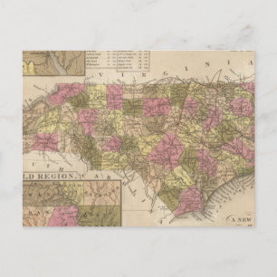 Postal Nuevo Mapa De Carolina Del Norte