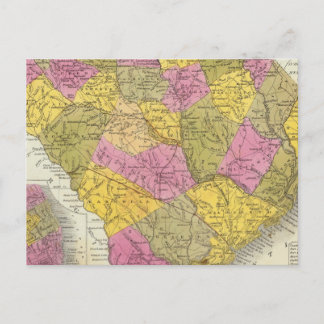 Postal Nuevo Mapa De Carolina Del Sur