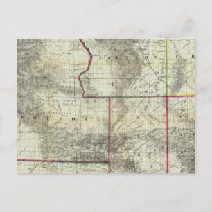 Postal Nuevo mapa de Holt, Wyoming