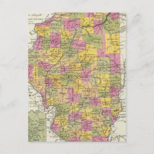 Postal Nuevo Mapa De Illinois