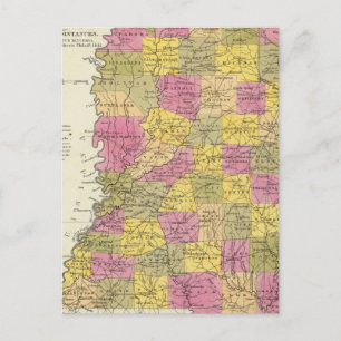 Postal Nuevo Mapa De Misisipi