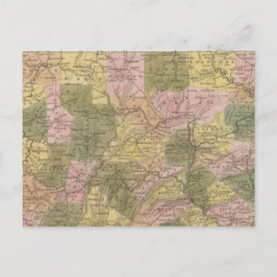 Postal Nuevo Mapa De Pensilvania
