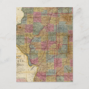 Postal Nuevo mapa seccional del estado de Illinois 2