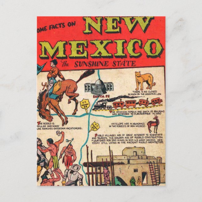 Postal Nuevo México (Anverso)