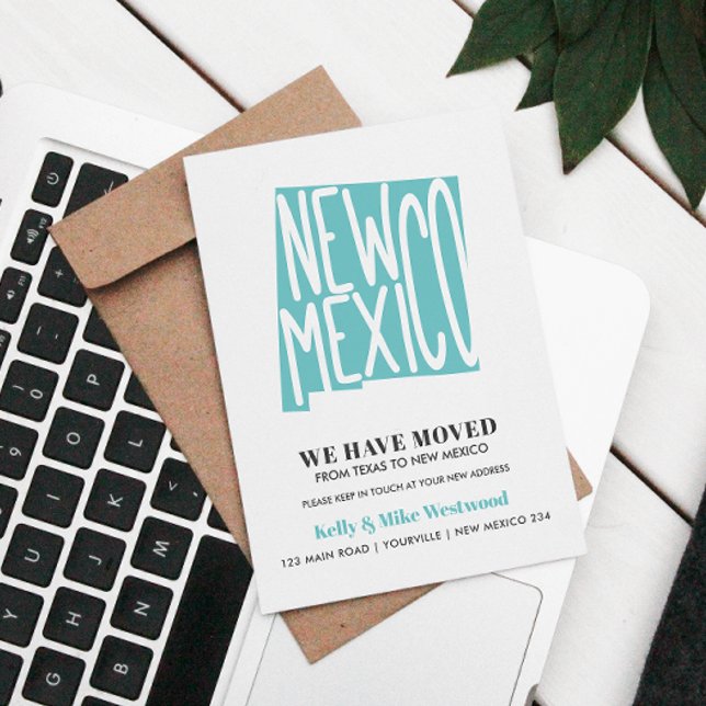 Postal NUEVO MÉXICO Hemos movido nueva dirección Nueva se (Subido por el creador)