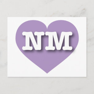 Postal Nuevo México Lavender Heart - Amo NM