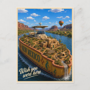 Postal Nuevo México Wish You Were Here State Series