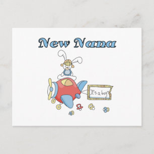 Postal Nuevo Nana de camisetas y regalos para niños avion