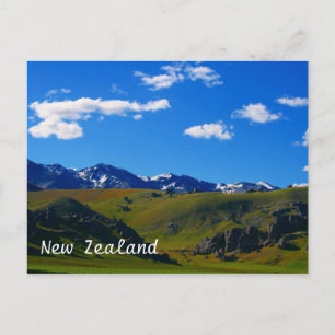 Postal nuevo paisaje de zelandia