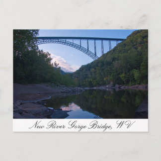 Postal Nuevo puente de garganta del río WV