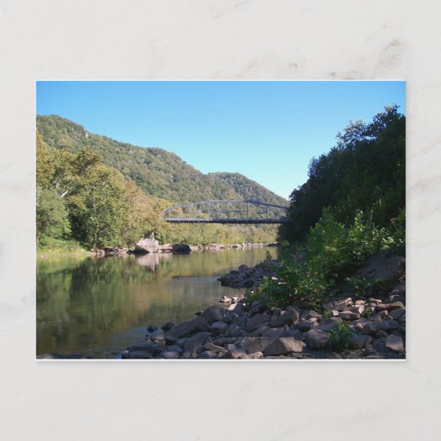 Postal Nuevo puente viejo de George del río (Anverso)