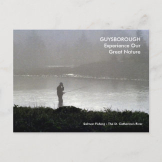 Postal Nuevo puerto, NS - Pesca de salmón, madrugada