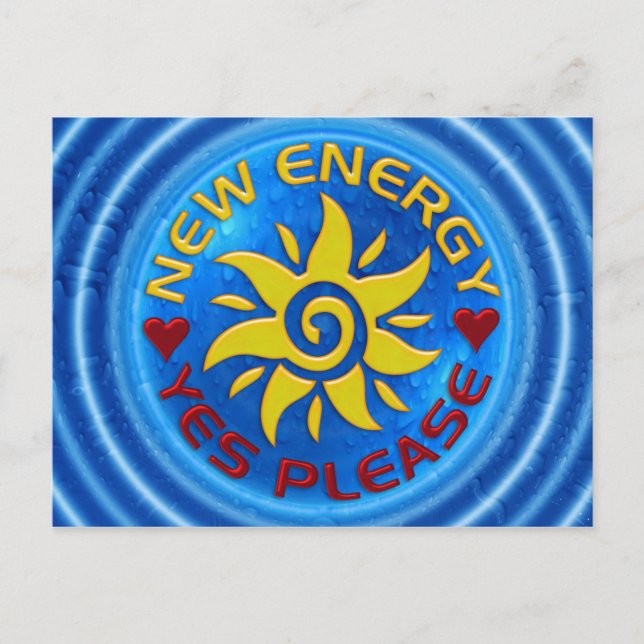 Postal NUEVO SOL ENERGÉTICO - agua (Anverso)