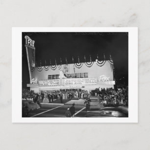 Postal Nuevo Teatro Fox, Venecia, California, 1951 Vintag