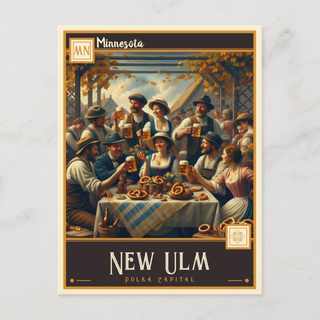 Postal Nuevo Ulm, Minnesota | Vintage (Anverso)