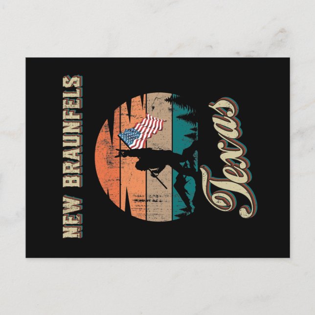 Postal Nuevos Braunfels Texas (Anverso)