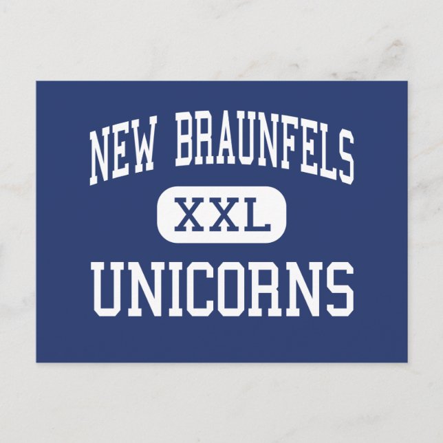 Postal Nuevos Braunfels - Unicornios - Alto - Nuevos Brau (Anverso)