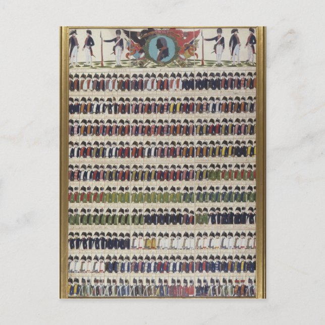 Postal Nuevos diseños de uniformes para el Royal Prussian (Anverso)
