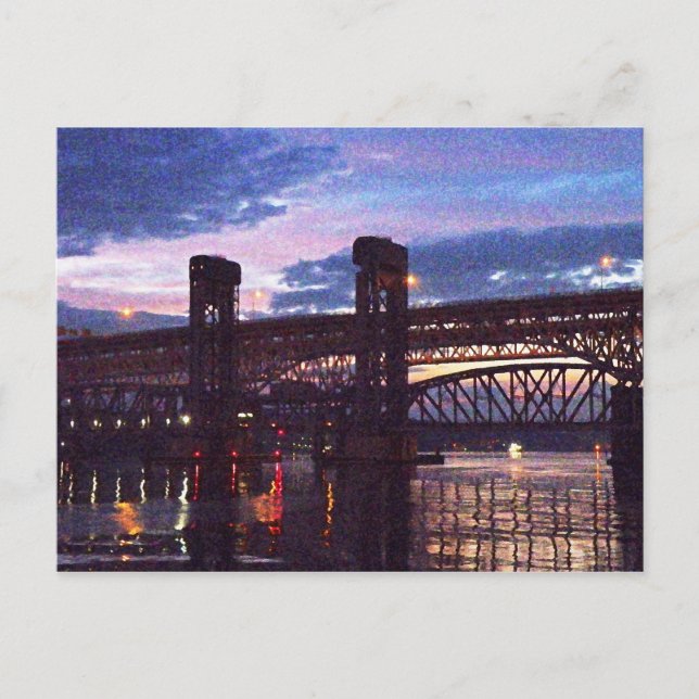 Postal Nuevos puentes de Londres sobre el Támesis (Anverso)