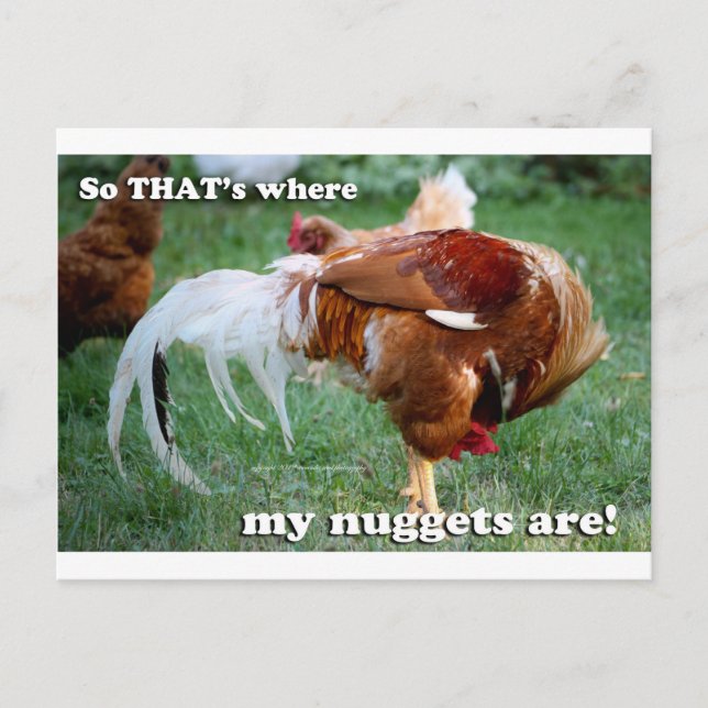 Postal Nuggets de pollo - Rooster (Anverso)