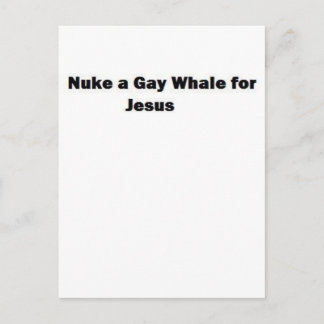 Postal Nuke a una ballena gay para Jesús