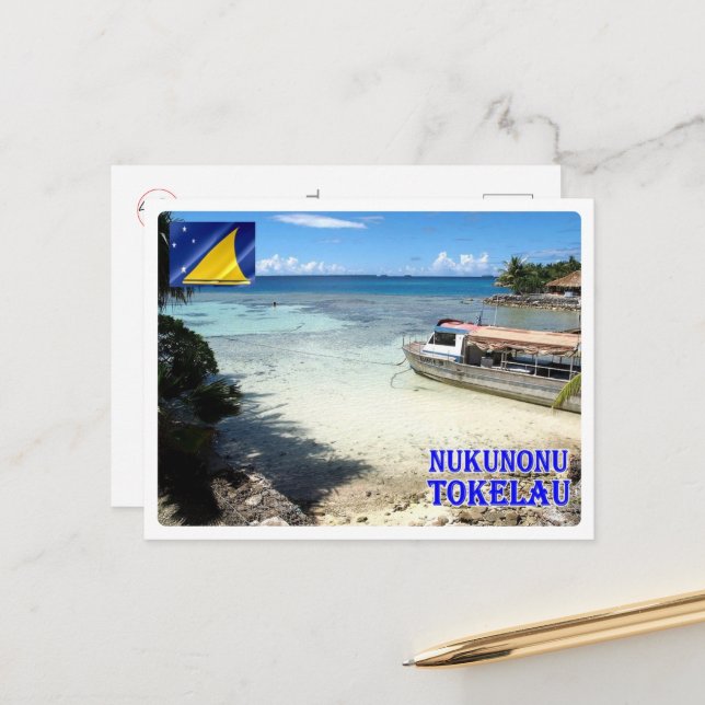 Postal Nukunonu - Tokelau - Panamá (Anverso/Reverso In Situ)