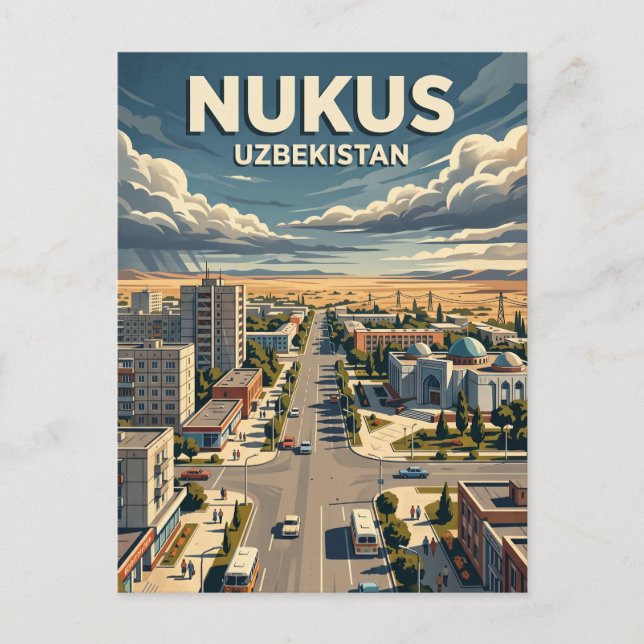 Postal Nukus Uzbekistán (Anverso)