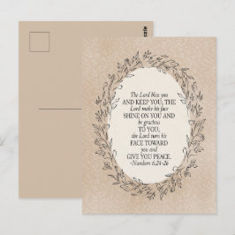 Postal Numbers 6:24–26 The Lord Bless You Neutral Vintage