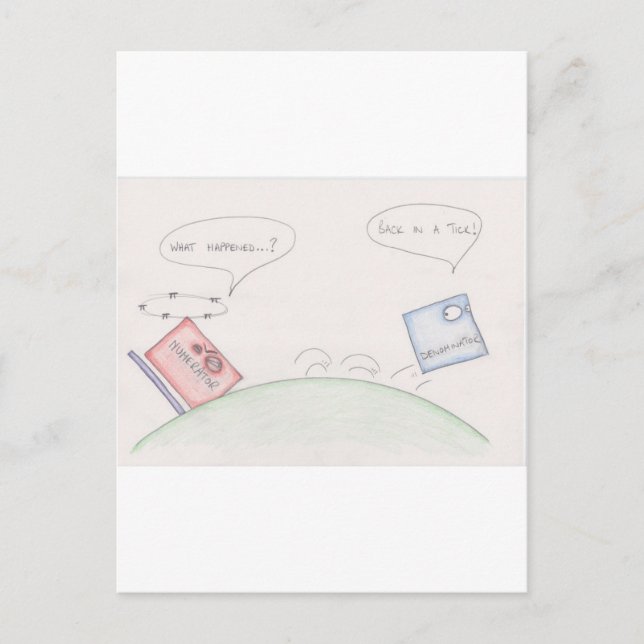 Postal Numerador Vs Denominador (Anverso)