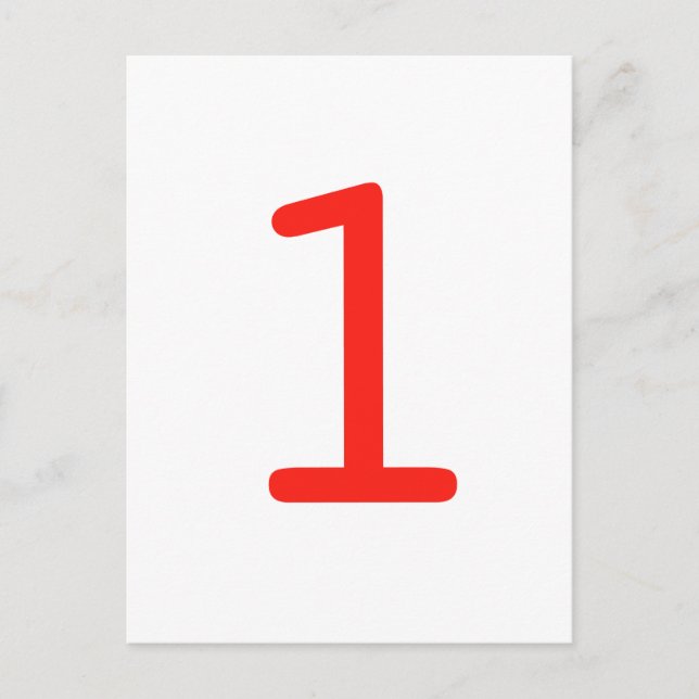 Postal Número 1 (Anverso)