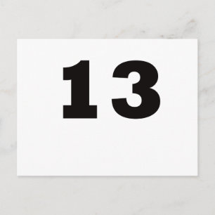 Postal ¡Número 13!