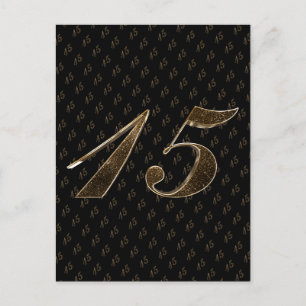 Postal Número 15 Chicas 15º Boda de cumpleaños de Quincea