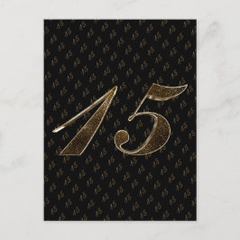 Postal Número 15 Chicas 15º Boda de cumpleaños de Quincea