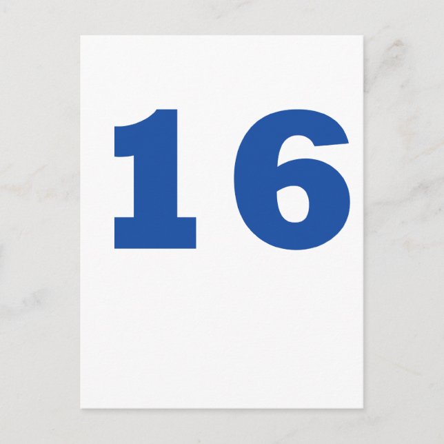 Postal Número 16 (Anverso)