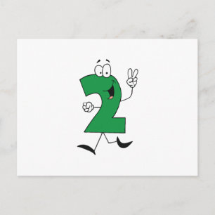 Postal Número 2 camisetas y regalos de cumpleaños