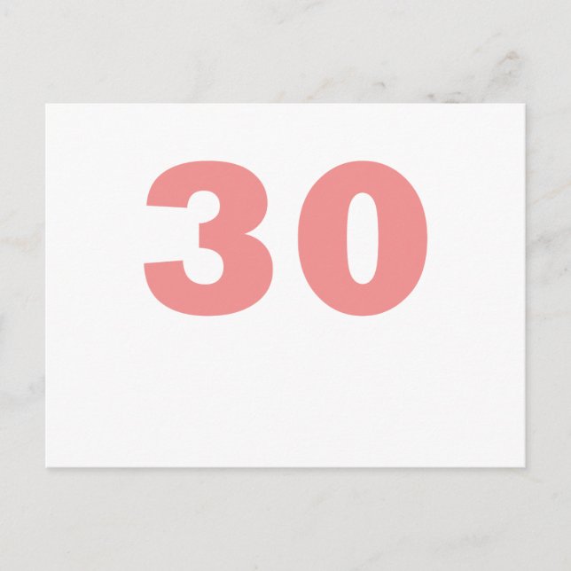 Postal ¡Número 30! (Anverso)